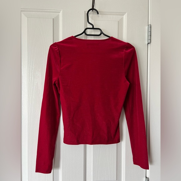 Urban Outfitters Red V Neck Top - Picture 5 of 8